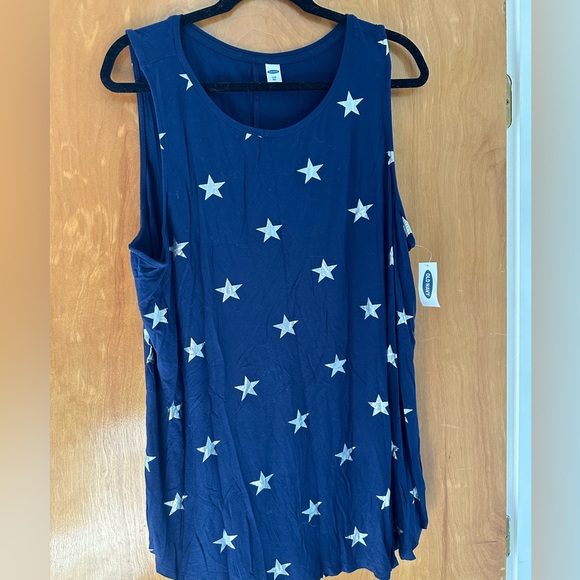 Old Navy Star-Spangled navy tank, size XXL NWT - Picture 5 of 5